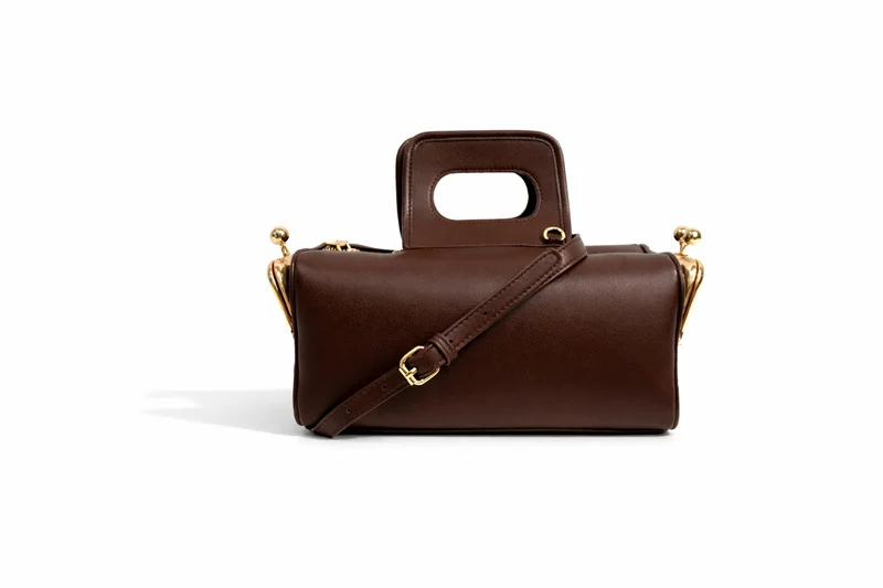 2027 New Women Underarm Shoulder Bag, Fashion Two Side Clamp Frame Kiss Lock Bag, Luxury Designer PU Leather Handbag Purse Ins