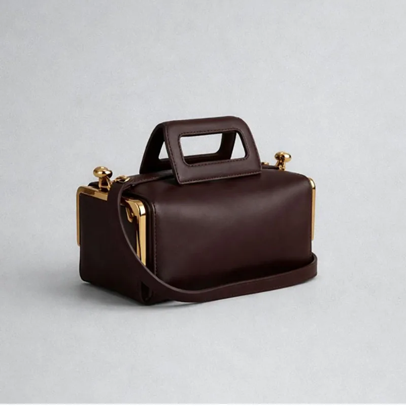 2027 New Women Underarm Shoulder Bag, Fashion Two Side Clamp Frame Kiss Lock Bag, Luxury Designer PU Leather Handbag Purse Ins