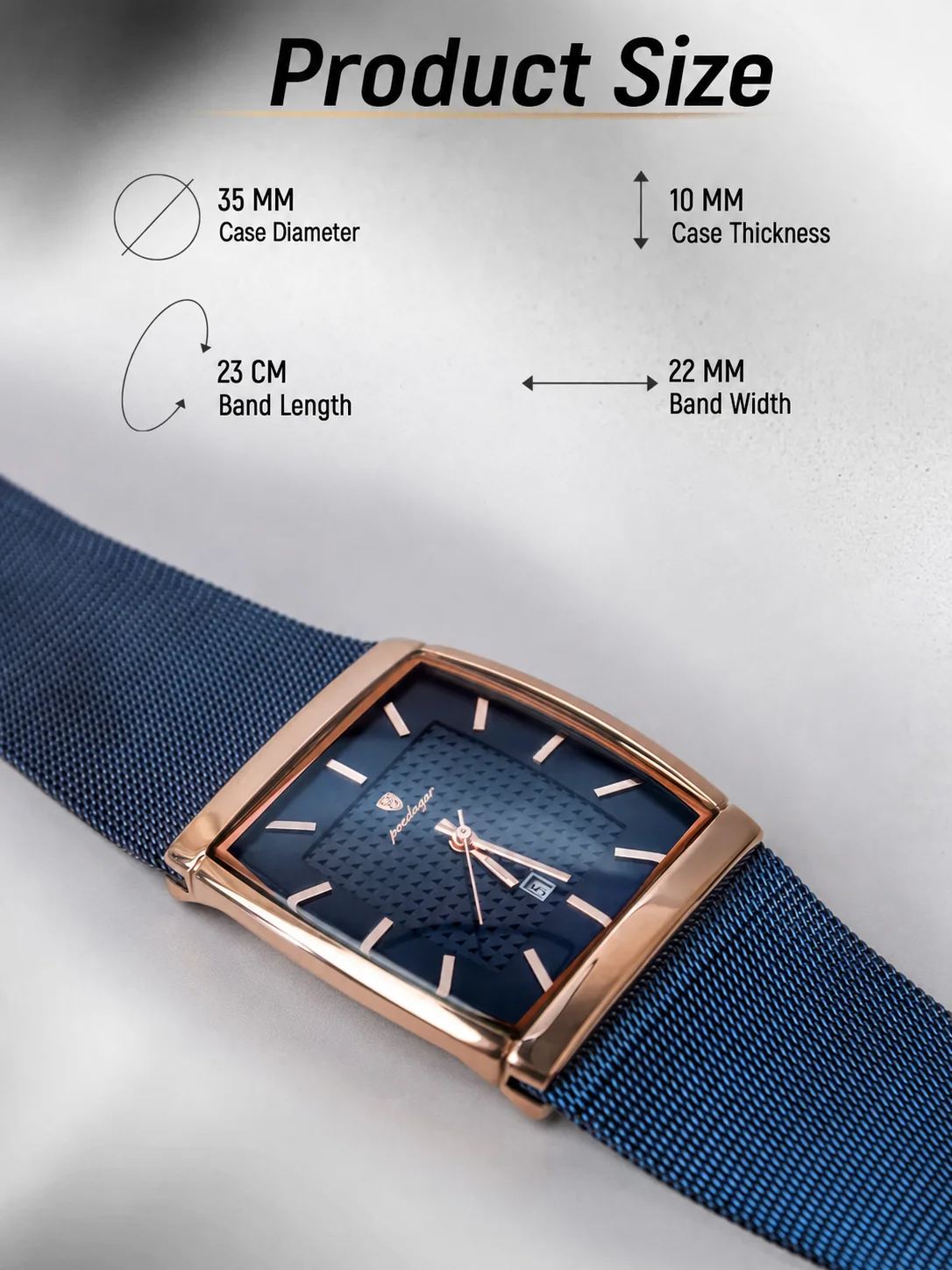 POEDAGAR Top Casual Men's Clock Luminous Waterproof Stainless Steel Man Watch Date Quartz Business Fashion Watches For Men Reloj