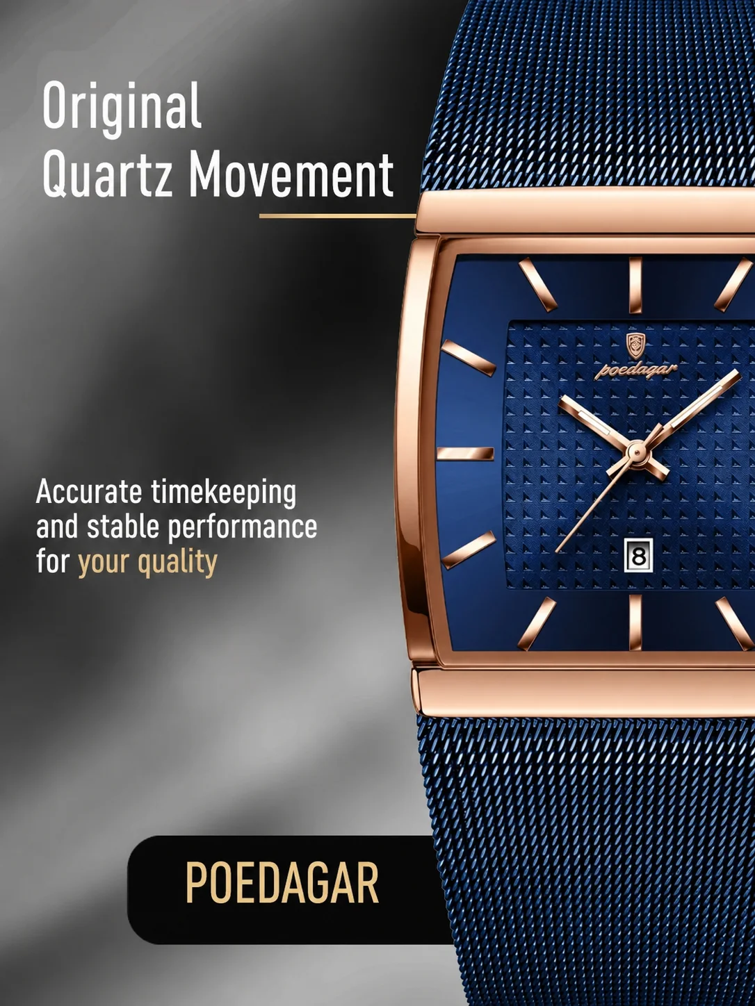 POEDAGAR Top Casual Men's Clock Luminous Waterproof Stainless Steel Man Watch Date Quartz Business Fashion Watches For Men Reloj