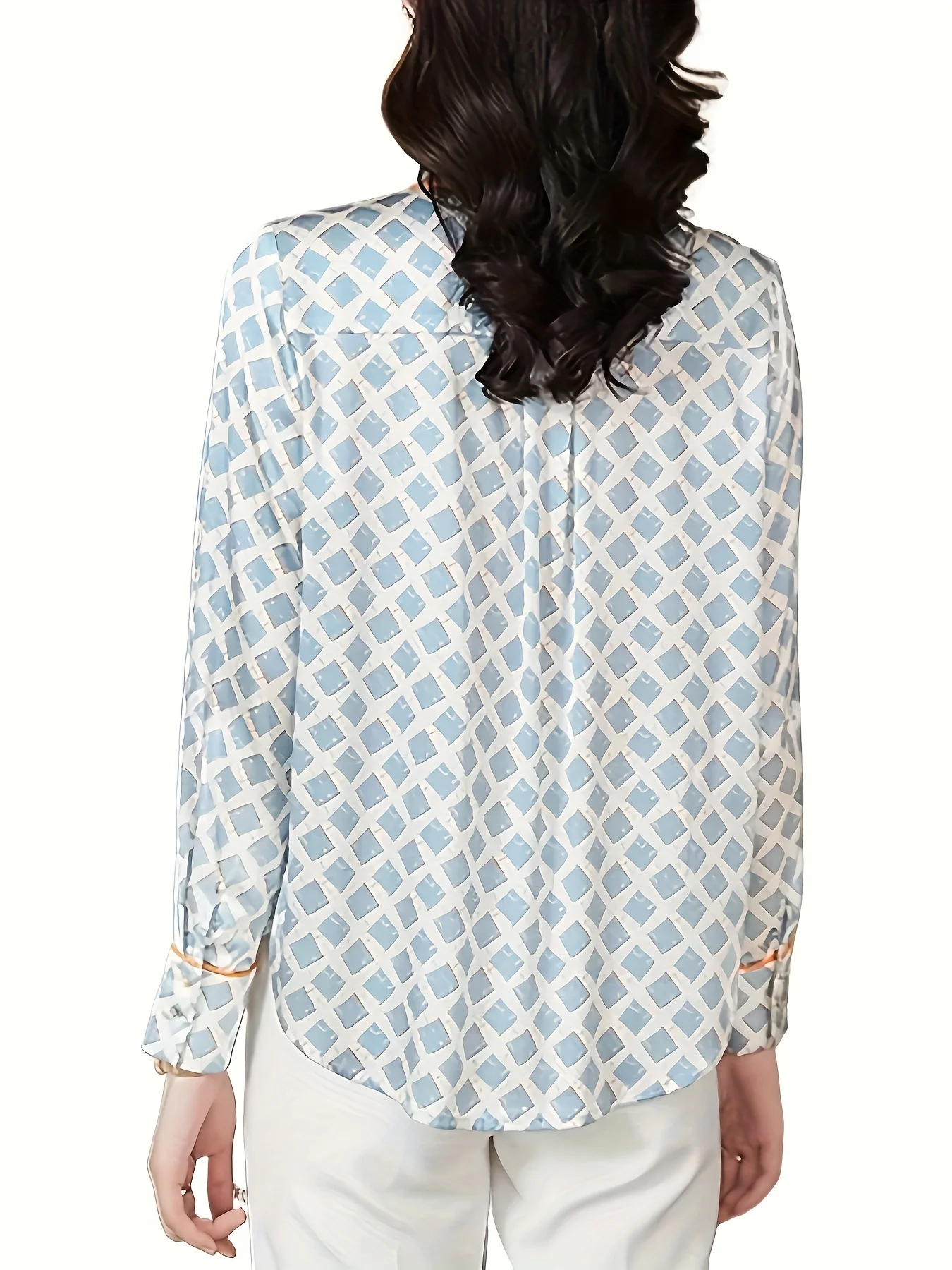 France style Women Blouses silk shirts Fashion elegant office ladies shirts tops blusa mujer