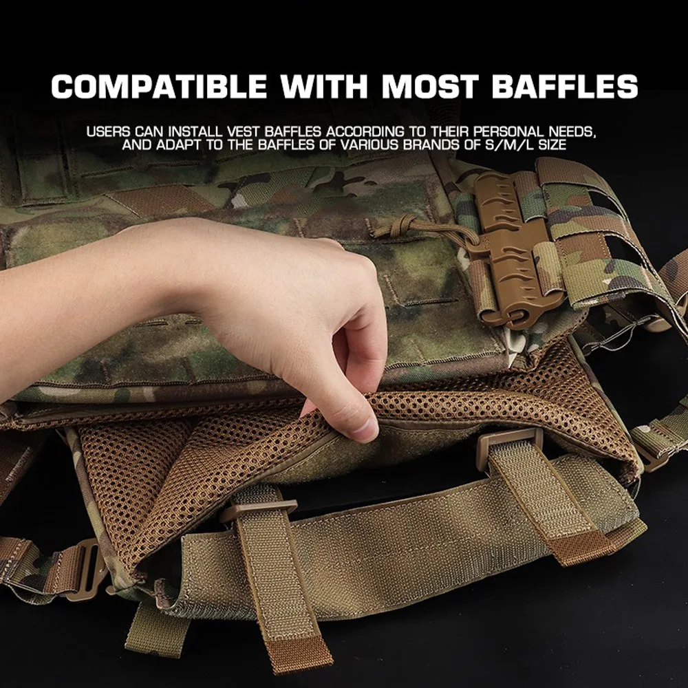 K series Plate Carrier Camo Style Full-Size Universal Ranger Green Hunting Vest Airsoft Tactical Gear with Quick-release System