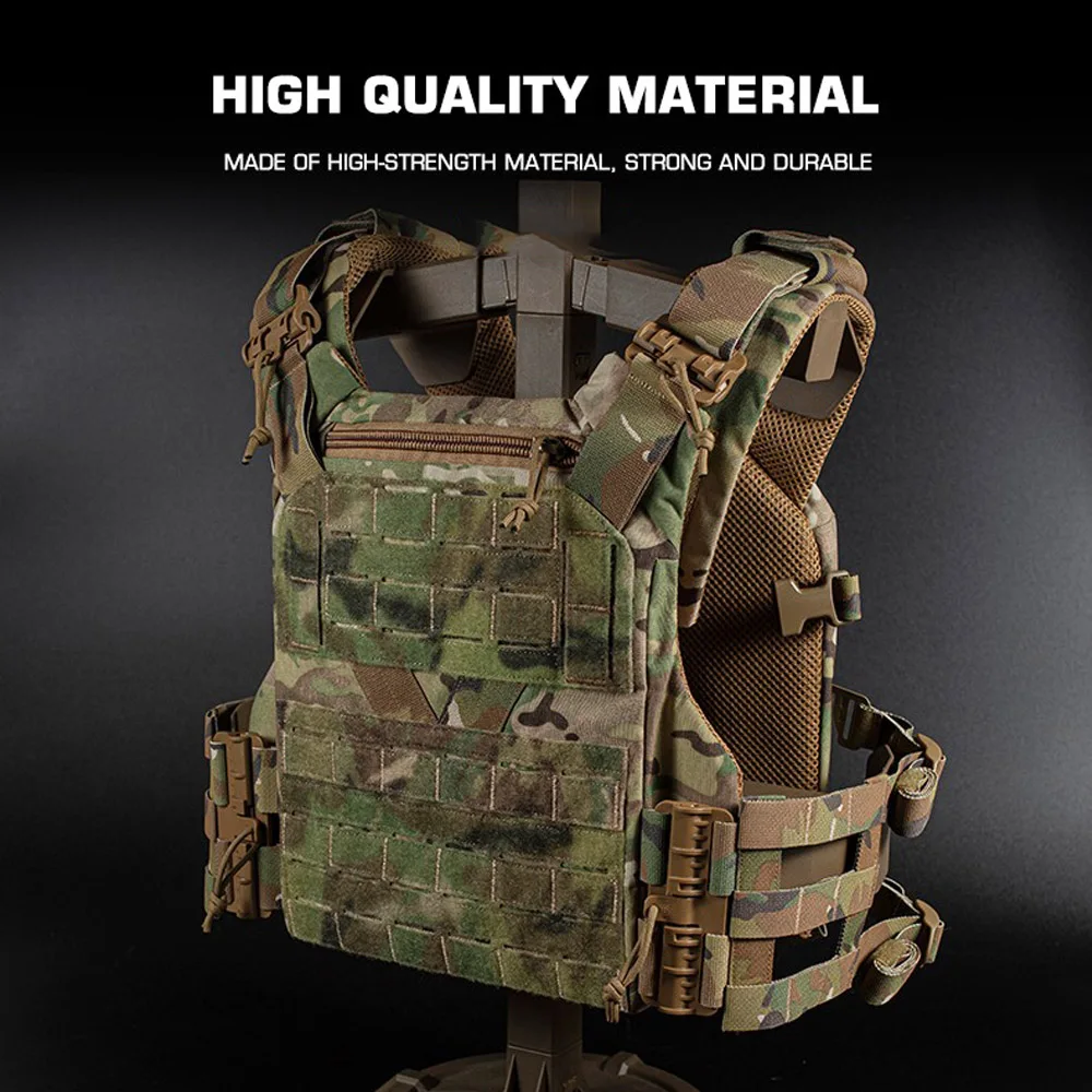 K series Plate Carrier Camo Style Full-Size Universal Ranger Green Hunting Vest Airsoft Tactical Gear with Quick-release System