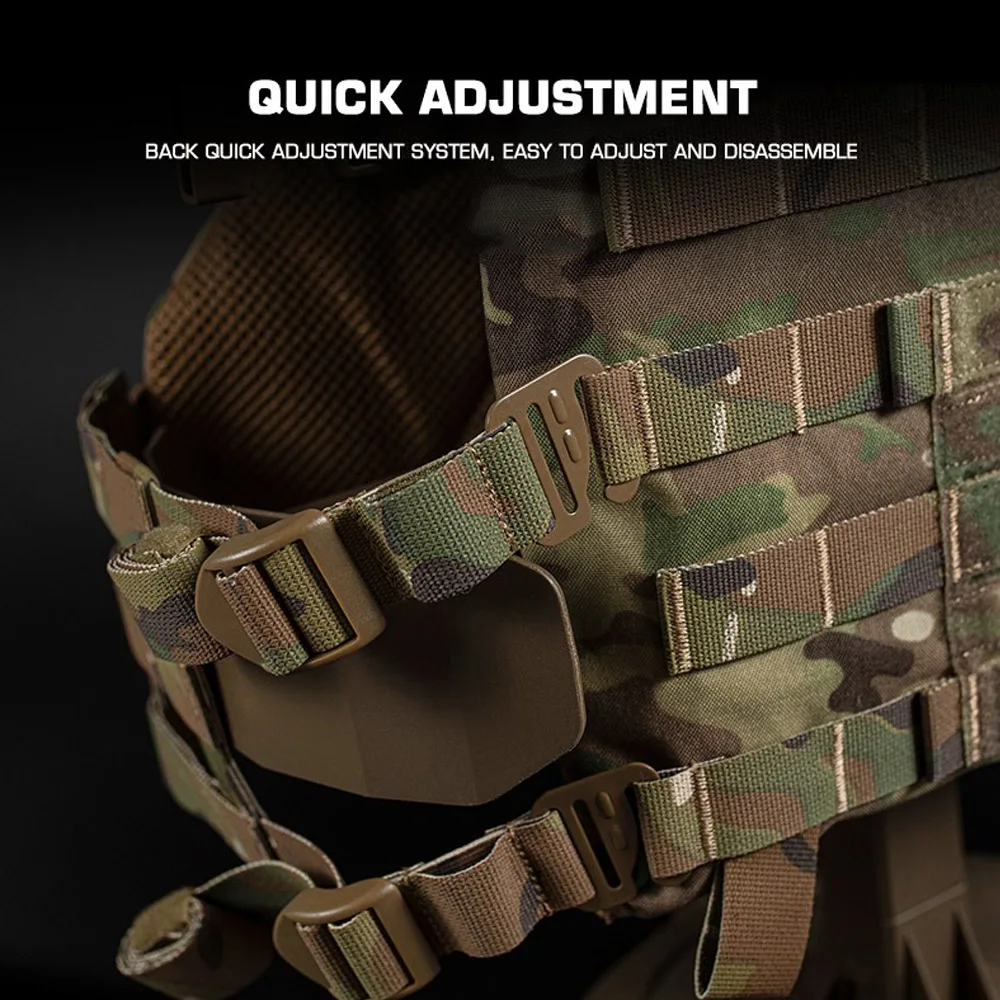 K series Plate Carrier Camo Style Full-Size Universal Ranger Green Hunting Vest Airsoft Tactical Gear with Quick-release System