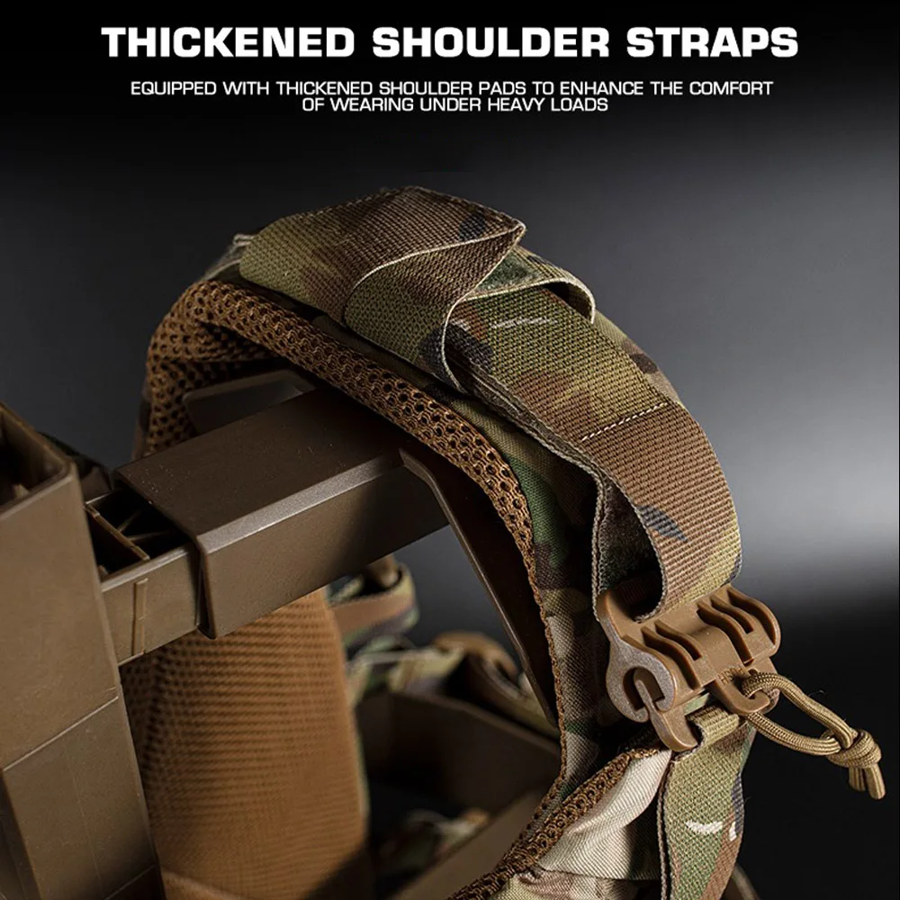 K series Plate Carrier Camo Style Full-Size Universal Ranger Green Hunting Vest Airsoft Tactical Gear with Quick-release System