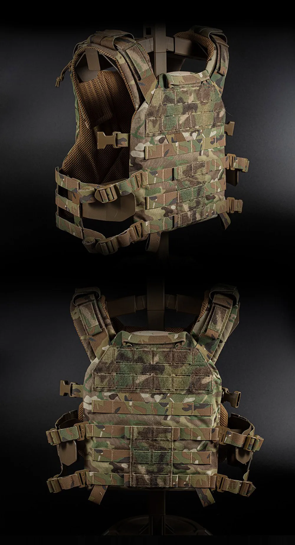 K series Plate Carrier Camo Style Full-Size Universal Ranger Green Hunting Vest Airsoft Tactical Gear with Quick-release System