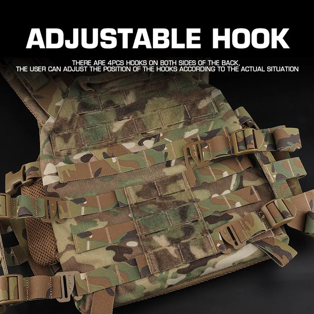 K series Plate Carrier Camo Style Full-Size Universal Ranger Green Hunting Vest Airsoft Tactical Gear with Quick-release System