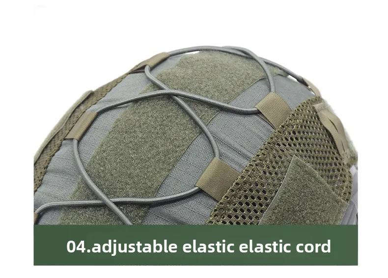 Tactical Helmet Cover Camo FAST Airsoft High-cut Helmet Cloth Hunting Shooting Helmet Accessories with Elastic Cord