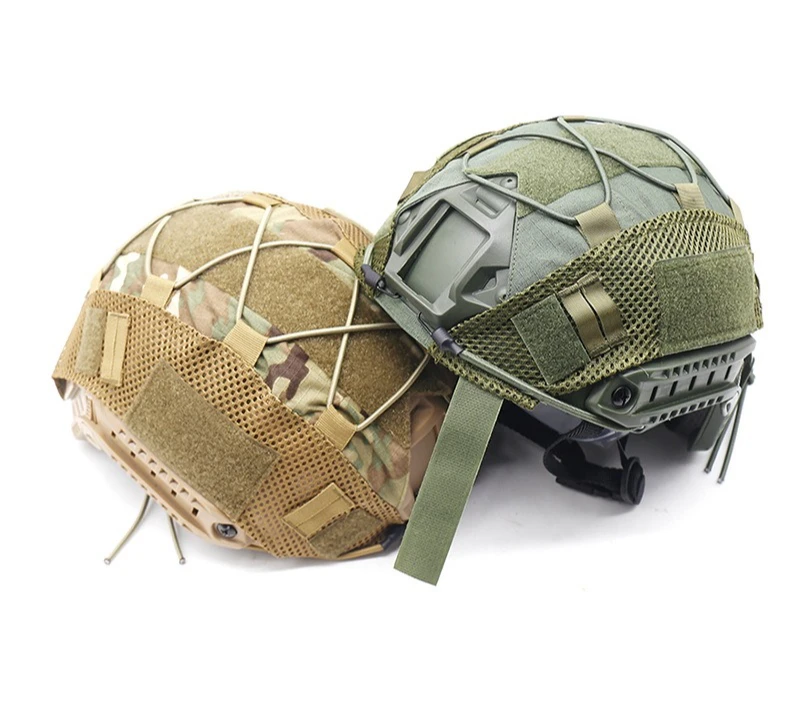 Tactical Helmet Cover Camo FAST Airsoft High-cut Helmet Cloth Hunting Shooting Helmet Accessories with Elastic Cord