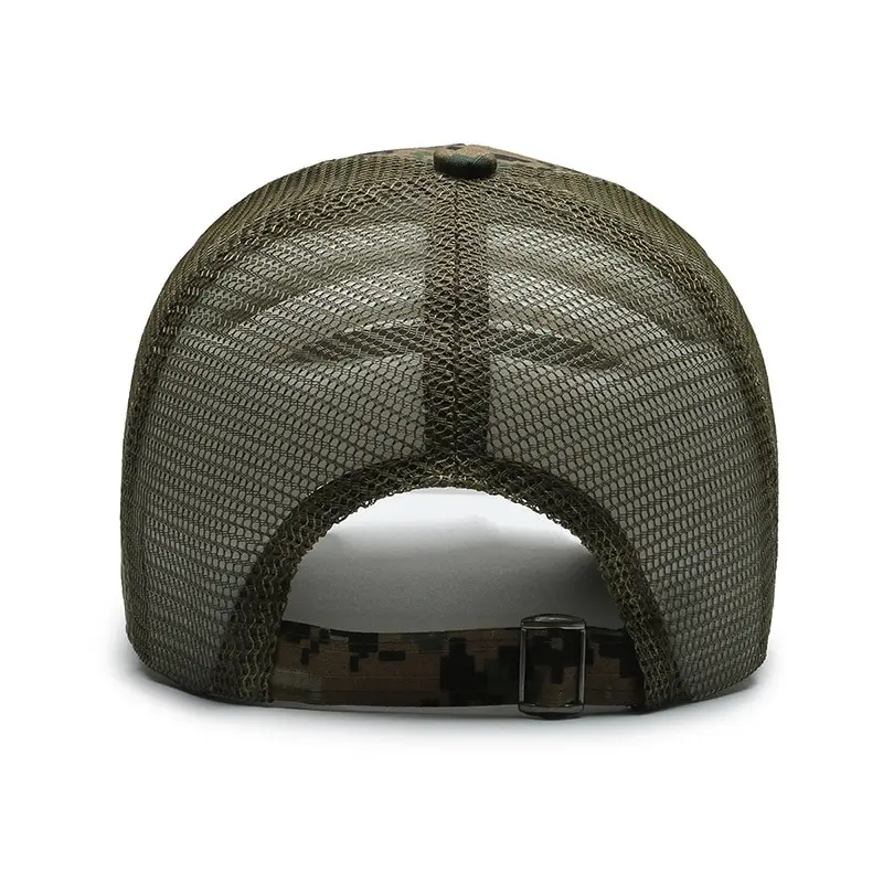 American Flag Camouflage Sticker Embroidered Baseball Cap Net Hat Men Outdoor Velcro Cap