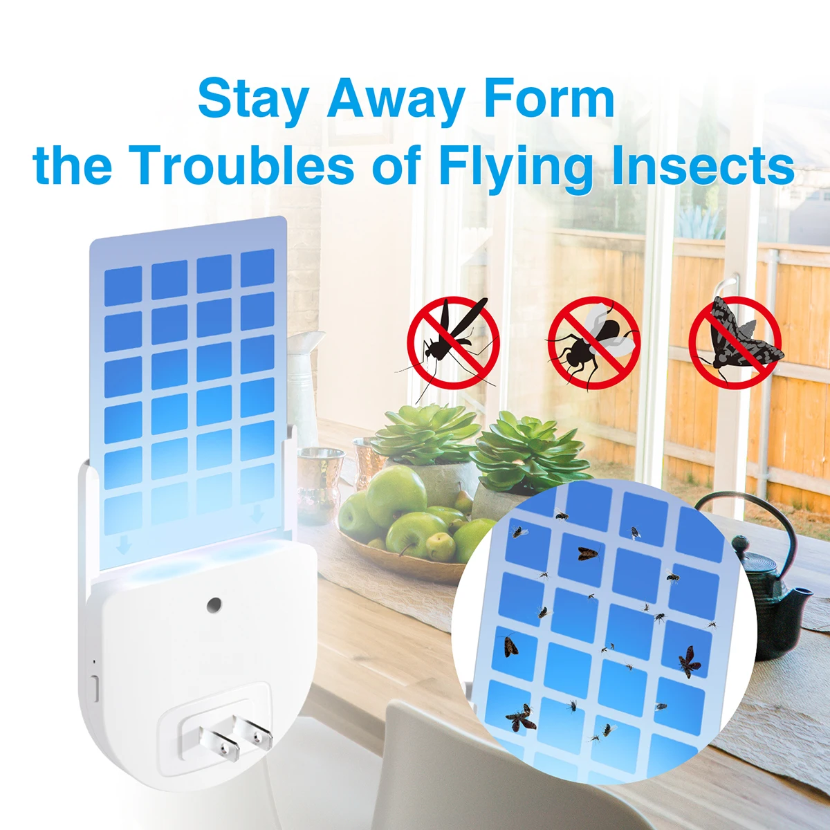 Adhesive Board Mosquito Killer Lamp, Indoor Non-toxic Adhesive Trap, Multifunctional Flying Insect Trap With Small Night Light
