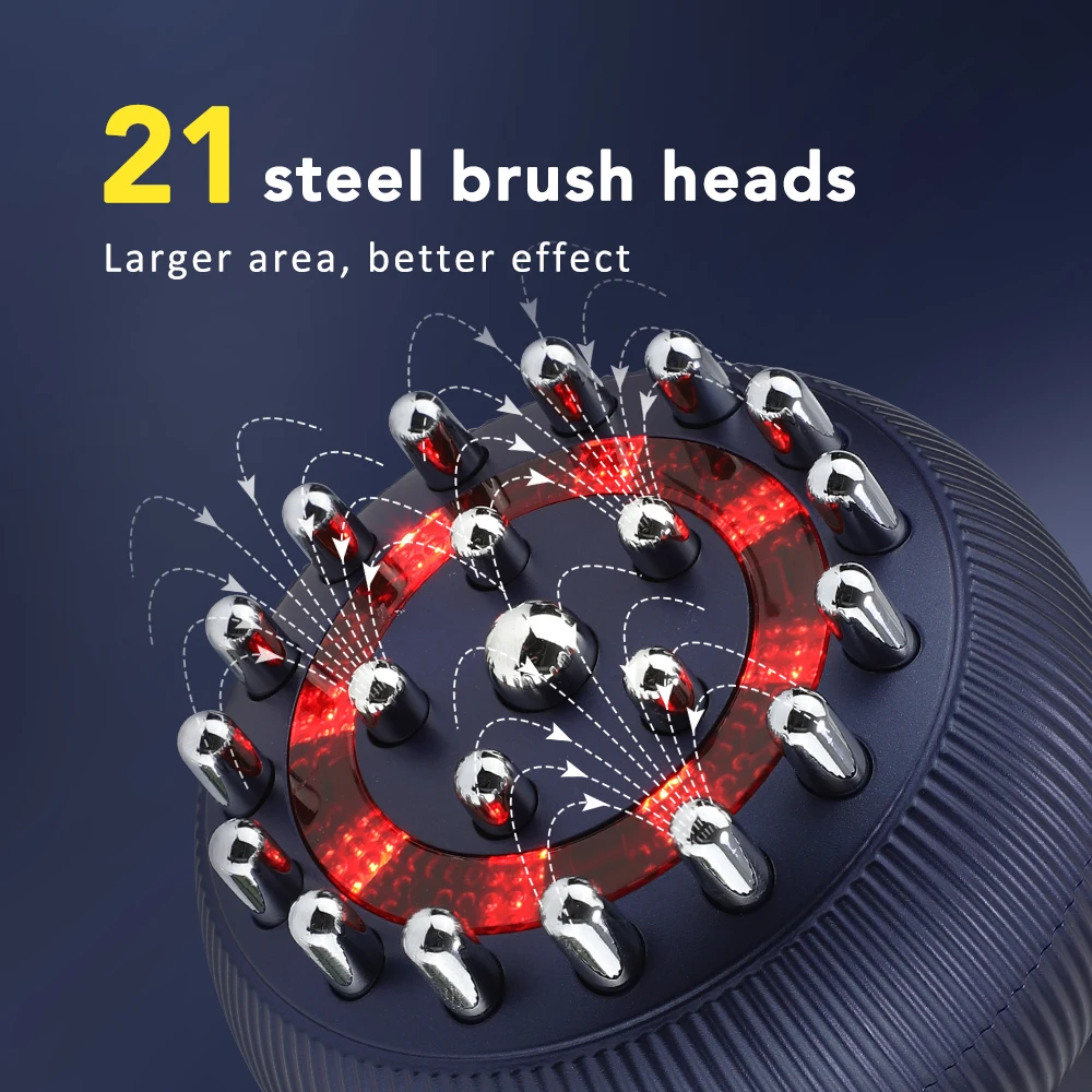 9 Gears Electric Meridian Brush Body Massager Gua Sha Microcurrent Hot Compress Scraping for Slimming And Relaxation