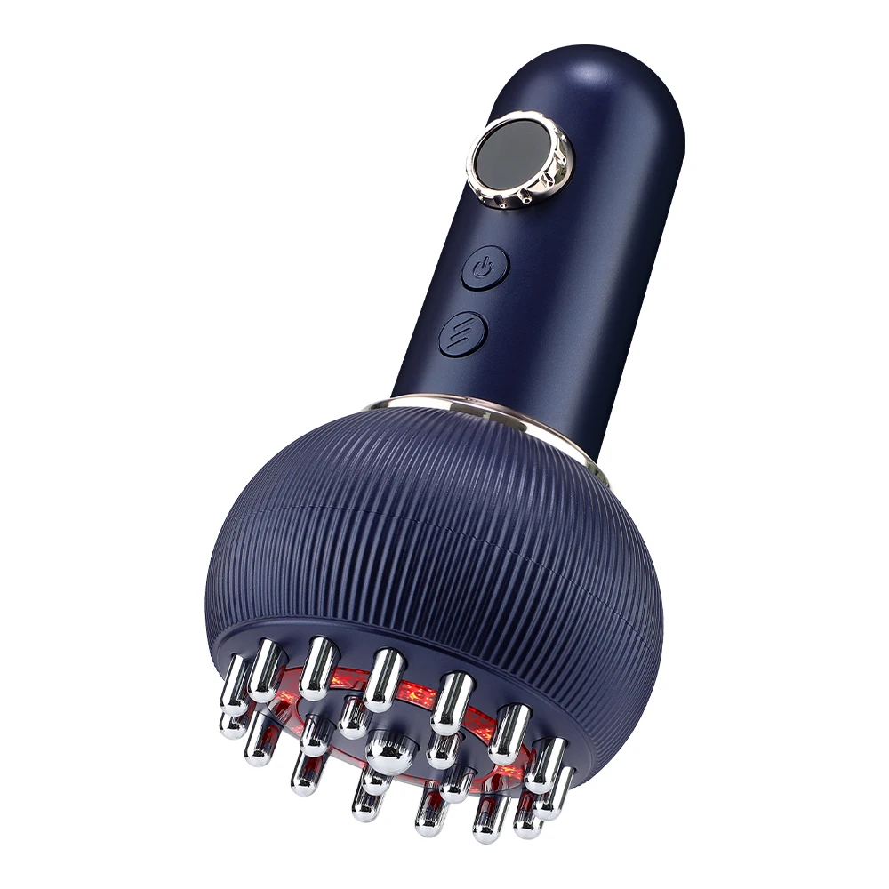 9 Gears Electric Meridian Brush Body Massager Gua Sha Microcurrent Hot Compress Scraping for Slimming And Relaxation