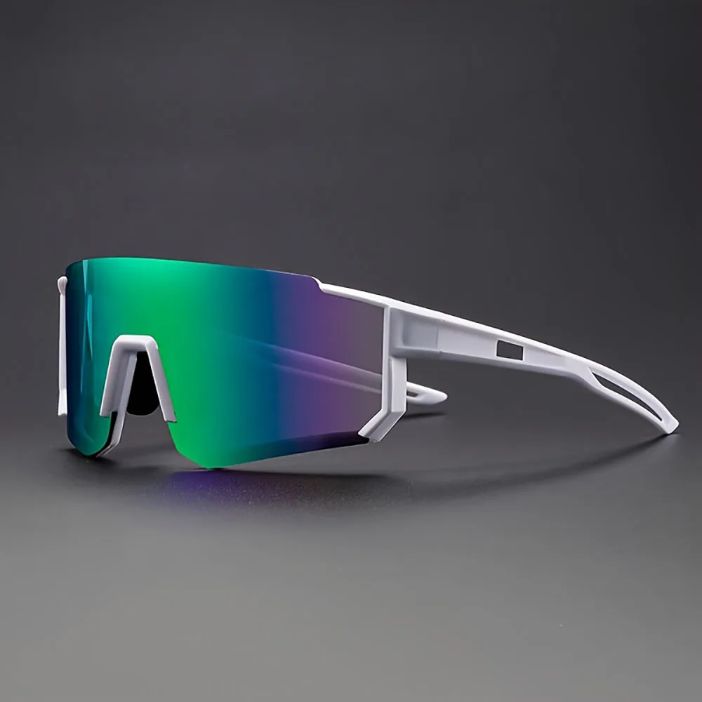 2pcs Men's Oversized Cycling Sunglasses Women Sport Goggles Windproof Lens Road Riding Bike Eyewear UV400 Gafas De Sol