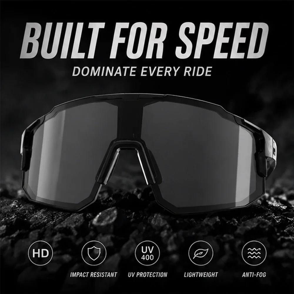 Men Women Sports Glasses Windproof Outdoor Road Bike Sunglasses Men Riding Fishing Running Eyewear UV400 Oculos De Sol