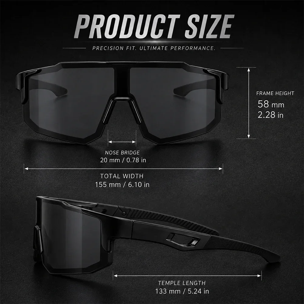Men Women Sports Glasses Windproof Outdoor Road Bike Sunglasses Men Riding Fishing Running Eyewear UV400 Oculos De Sol