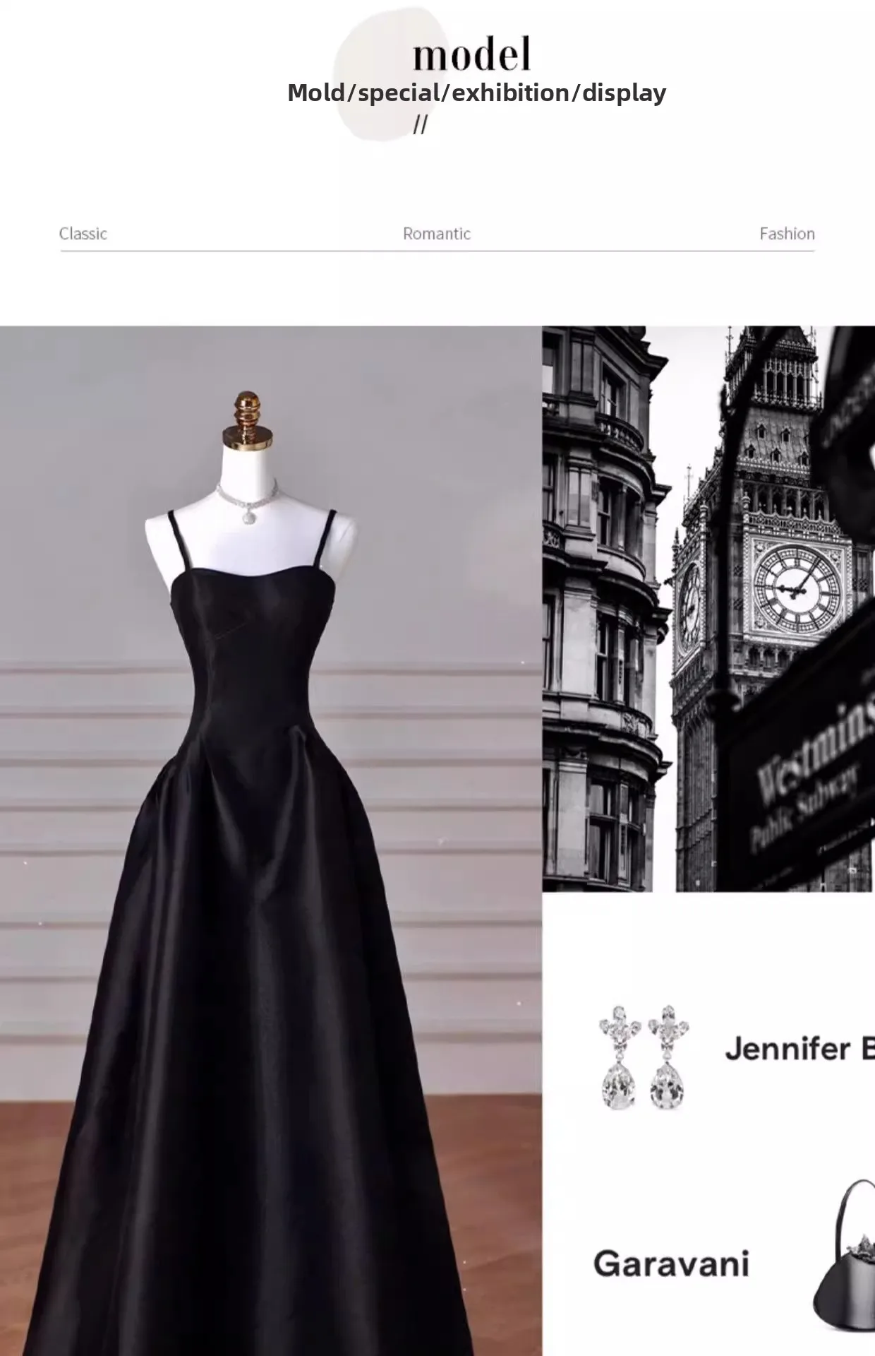 French Strapping Dress Tiktok 2026new French Black Suspender Slim Dress Student Art Examination Banquet High Waist Evening Dress