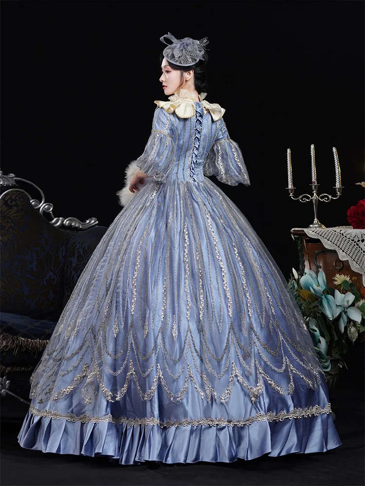 Rococo Baroque Marie Antoinette Ball Gown 18th Century Renaissance Historical Period Victorian Dress for Women
