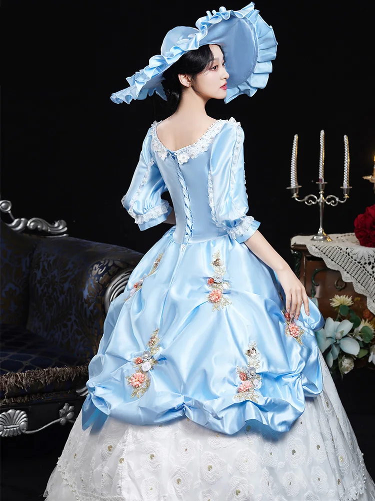 Rococo Baroque Marie Antoinette Ball Gown 18th Century Renaissance Historical Period Victorian Dress for Women