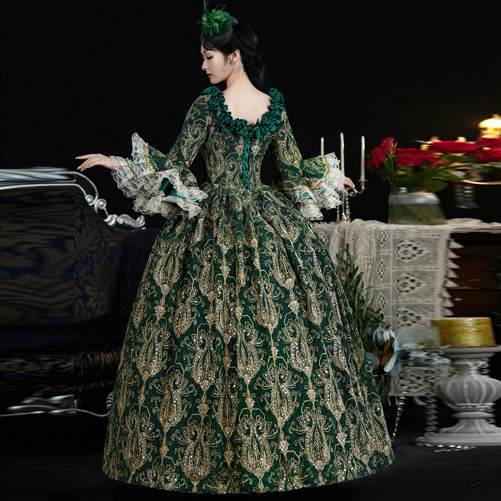 Rococo Baroque Marie Antoinette Ball Gown 18th Century Renaissance Historical Period Victorian Dress for Women