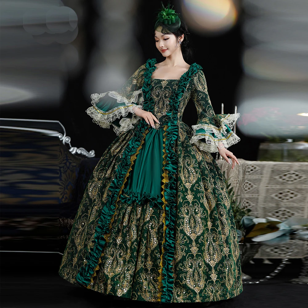 Rococo Baroque Marie Antoinette Ball Gown 18th Century Renaissance Historical Period Victorian Dress for Women