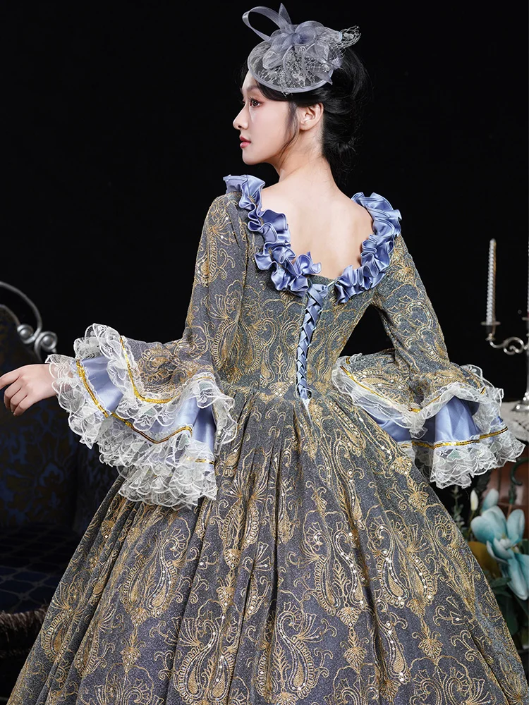 Rococo Baroque Marie Antoinette Ball Gown 18th Century Renaissance Historical Period Victorian Dress for Women