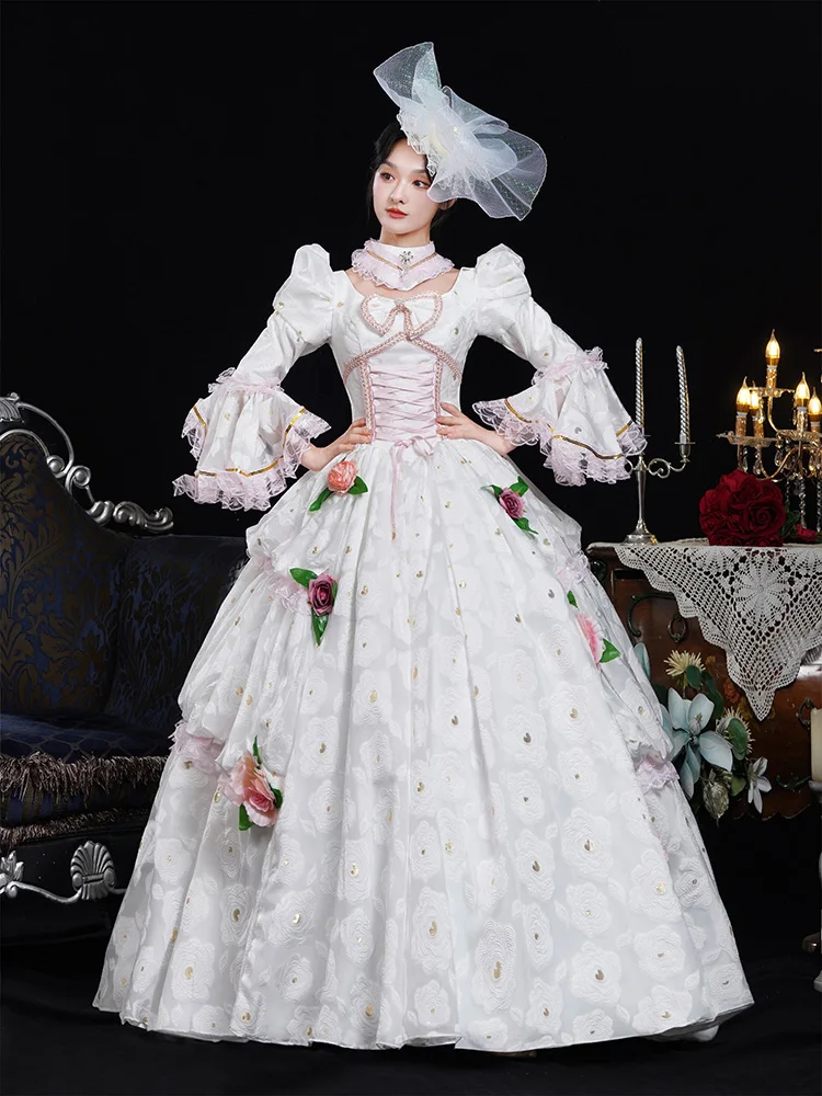 Rococo Baroque Marie Antoinette Ball Gown 18th Century Renaissance Historical Period Victorian Dress for Women