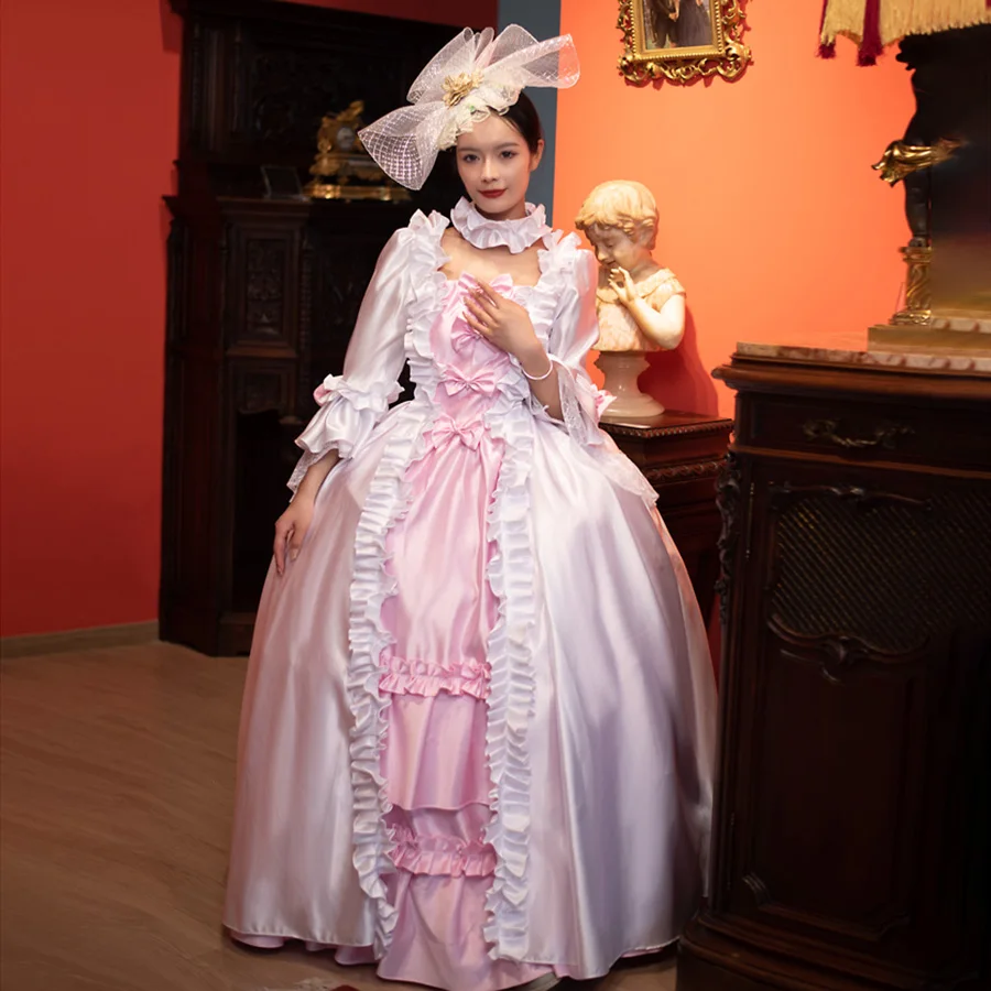 Rococo Baroque Marie Antoinette Ball Gown 18th Century Renaissance Historical Period Victorian Dress for Women