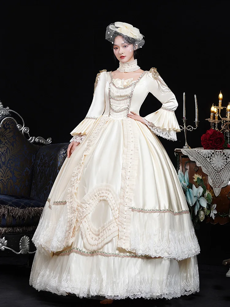 Rococo Baroque Marie Antoinette Ball Gown 18th Century Renaissance Historical Period Victorian Dress for Women