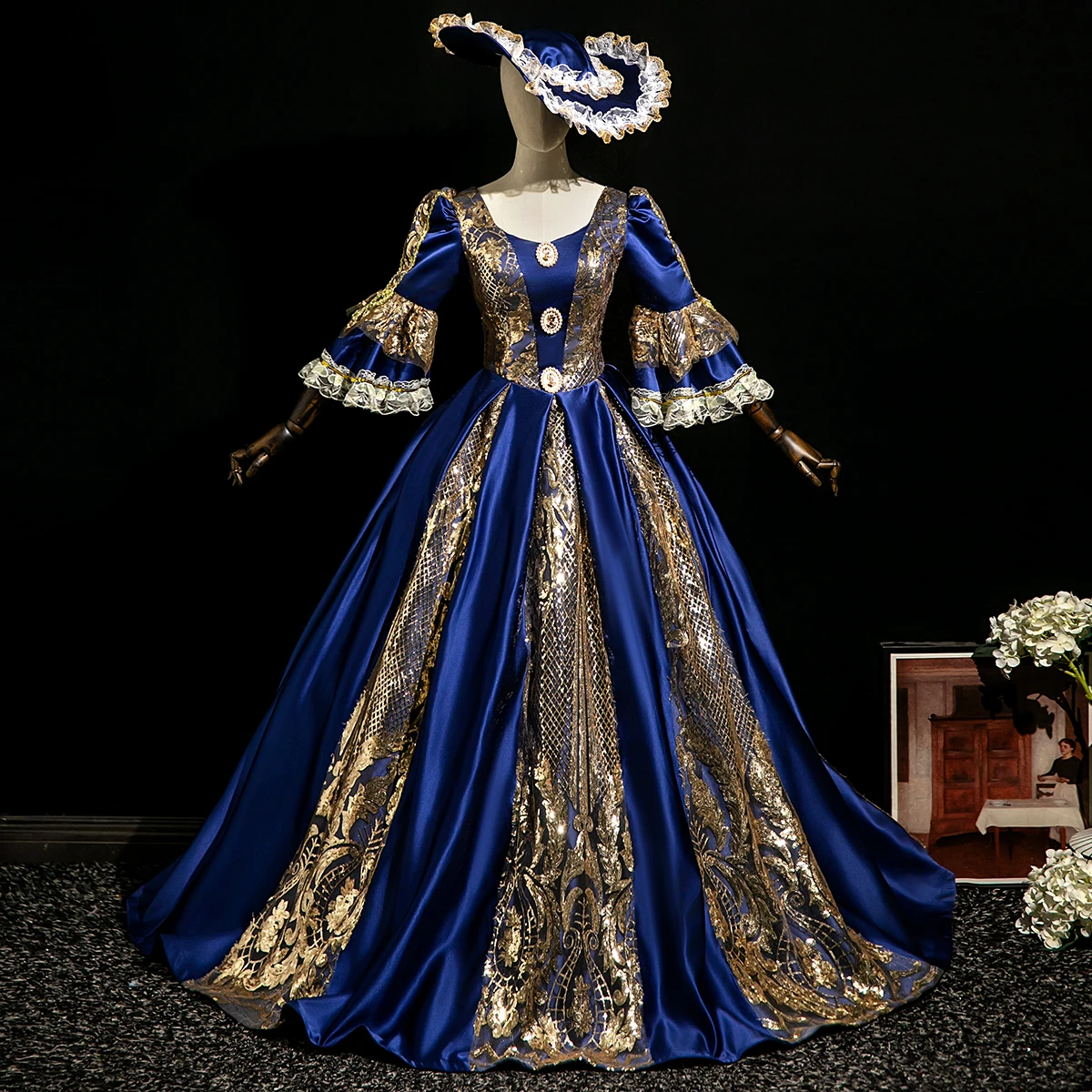 Customized Women Renaissance Victorian Party Dresses Baroque Historical Theater Masquerade Gowns