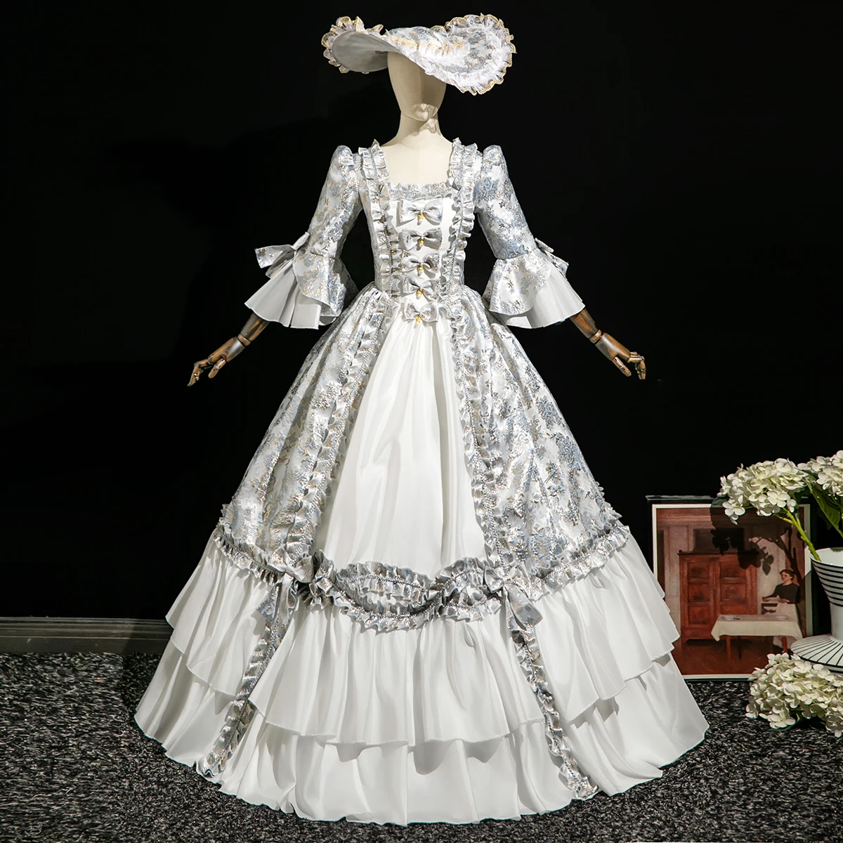 Customized Women Renaissance Victorian Party Dresses Baroque Historical Theater Masquerade Gowns