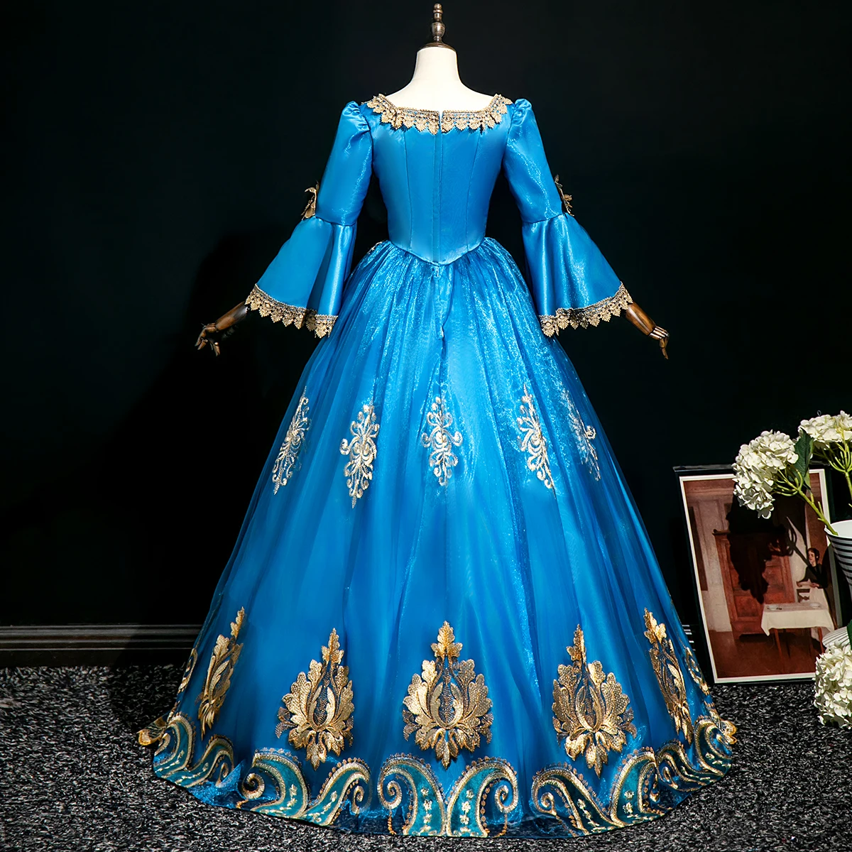 Customized Women Renaissance Victorian Party Dresses Baroque Historical Theater Masquerade Gowns