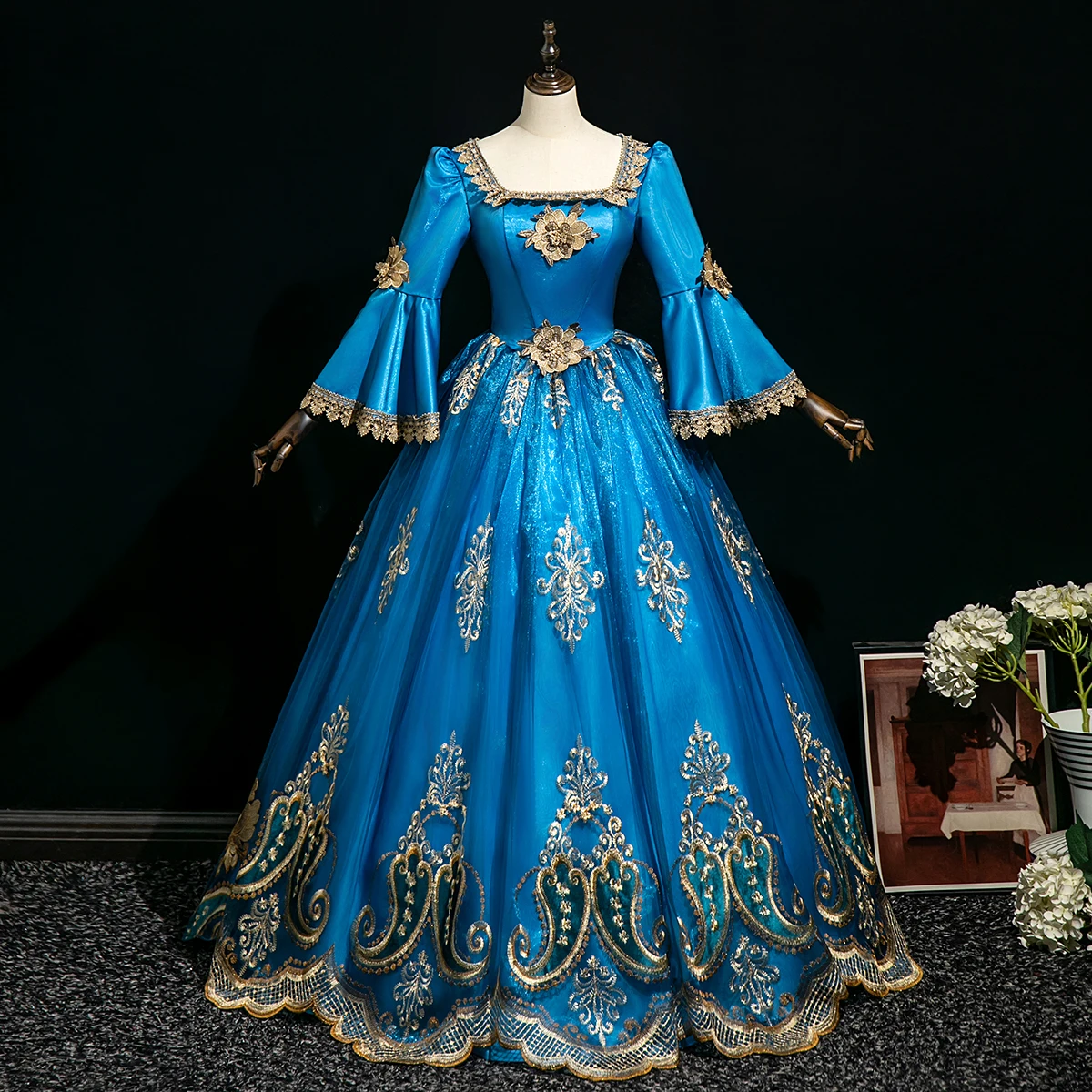 Customized Women Renaissance Victorian Party Dresses Baroque Historical Theater Masquerade Gowns
