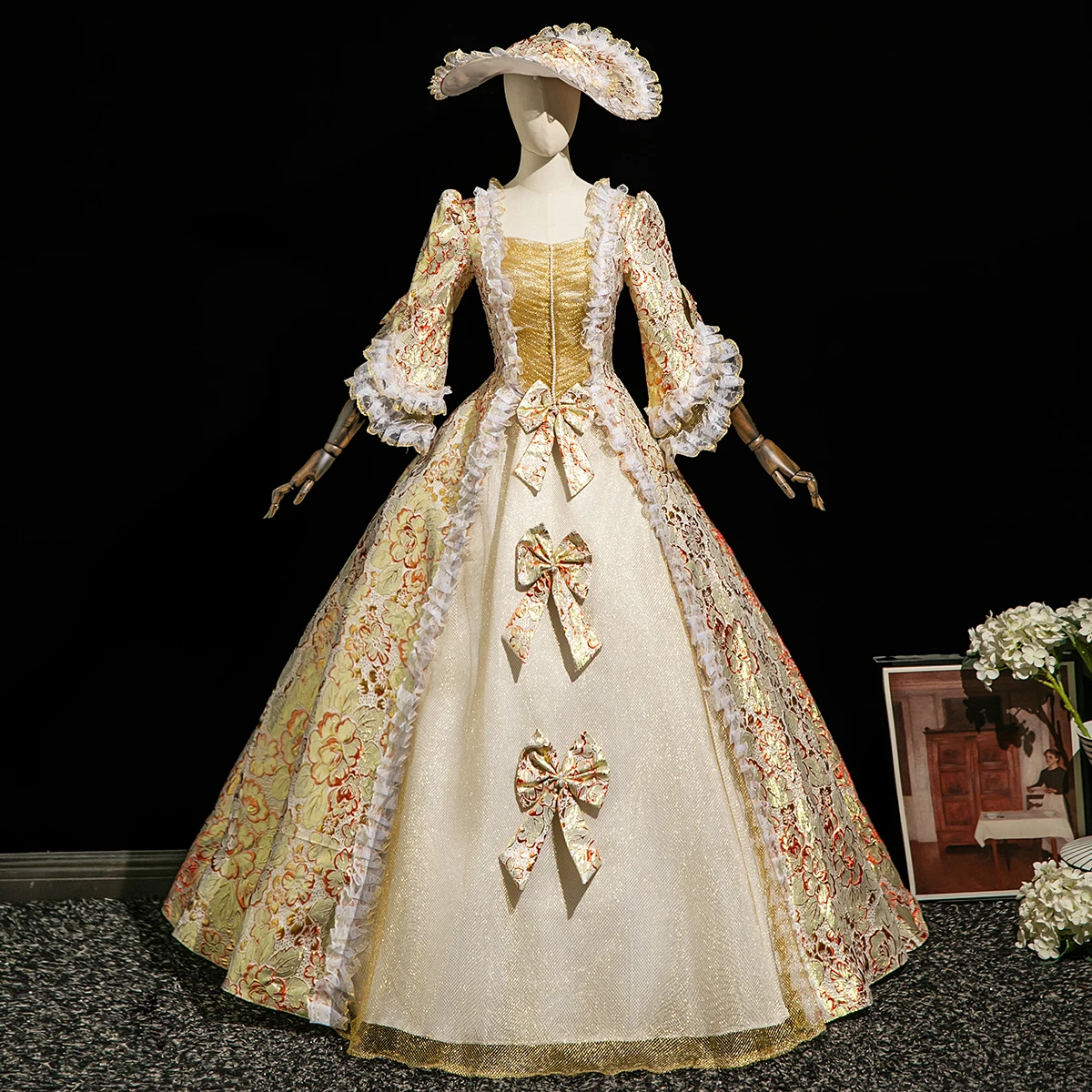 Customized Women Halloween Party Fantasy Dress Renaissance Victorian Historical Masquerade Dresses