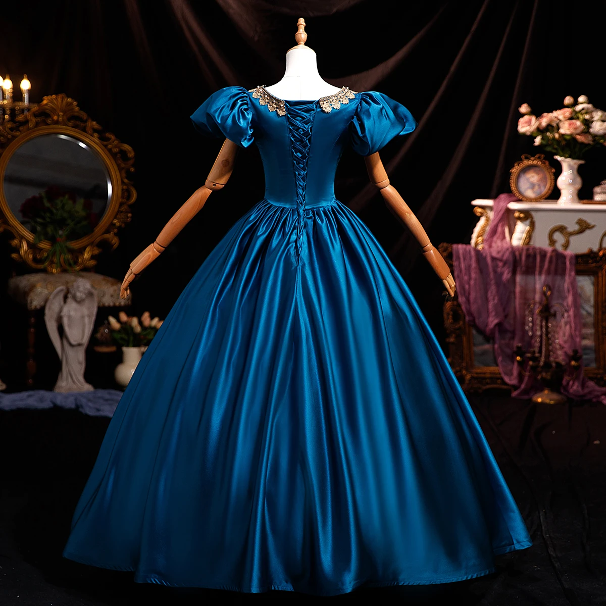 Customized Victorian Marie Court Evening Dresses Baroque Historical Renaissance Theater Masquerade Party Gowns