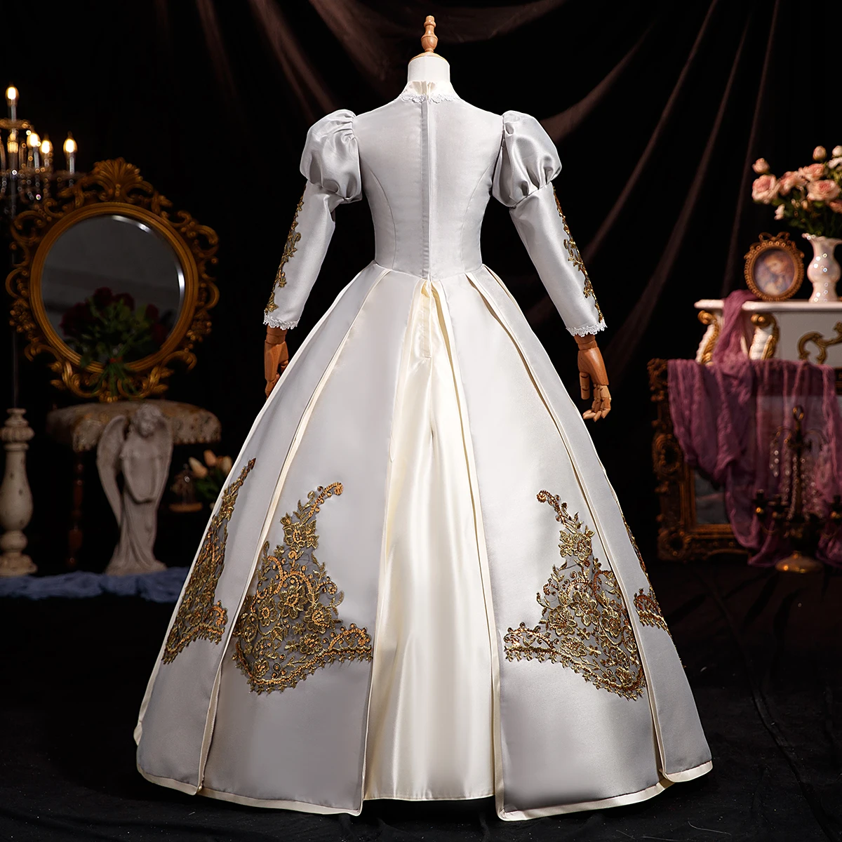 Customized Victorian Marie Court Evening Dresses Baroque Historical Renaissance Theater Masquerade Party Gowns