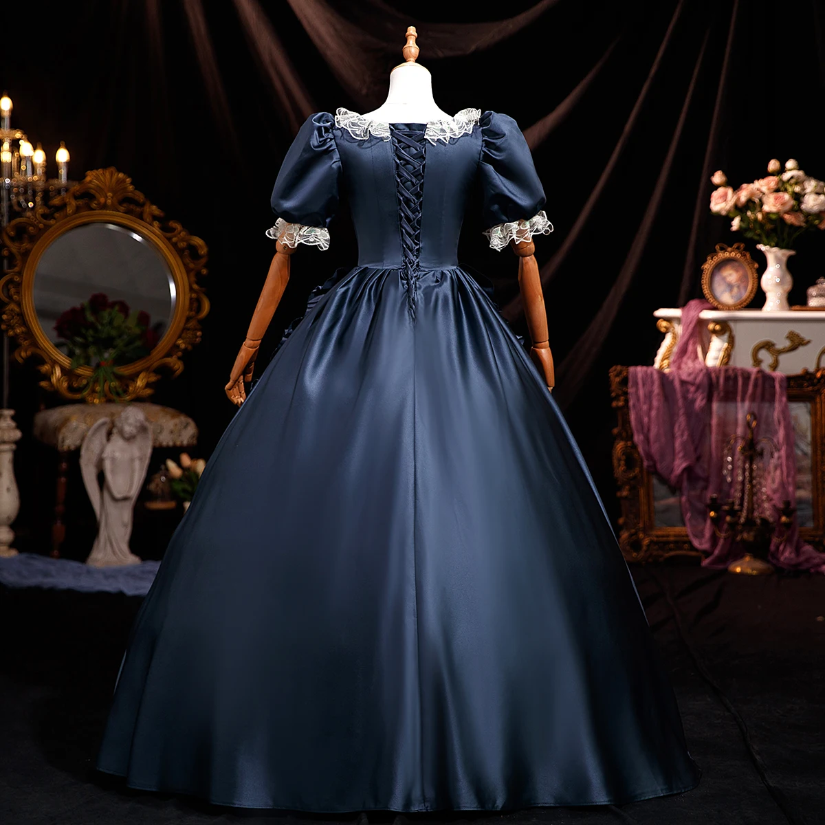 Customized Victorian Marie Court Evening Dresses Baroque Historical Renaissance Theater Masquerade Party Gowns
