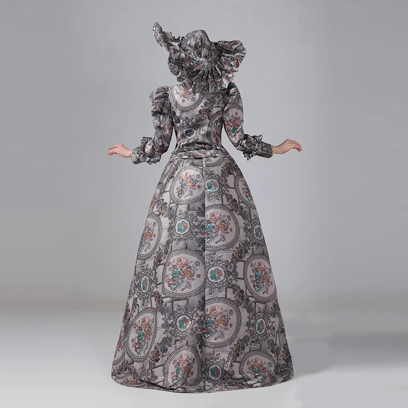 Customized Women Victorian Bustle Satin Dresses Historical Edwardian Ball Gown Holiday Fantasy Costume