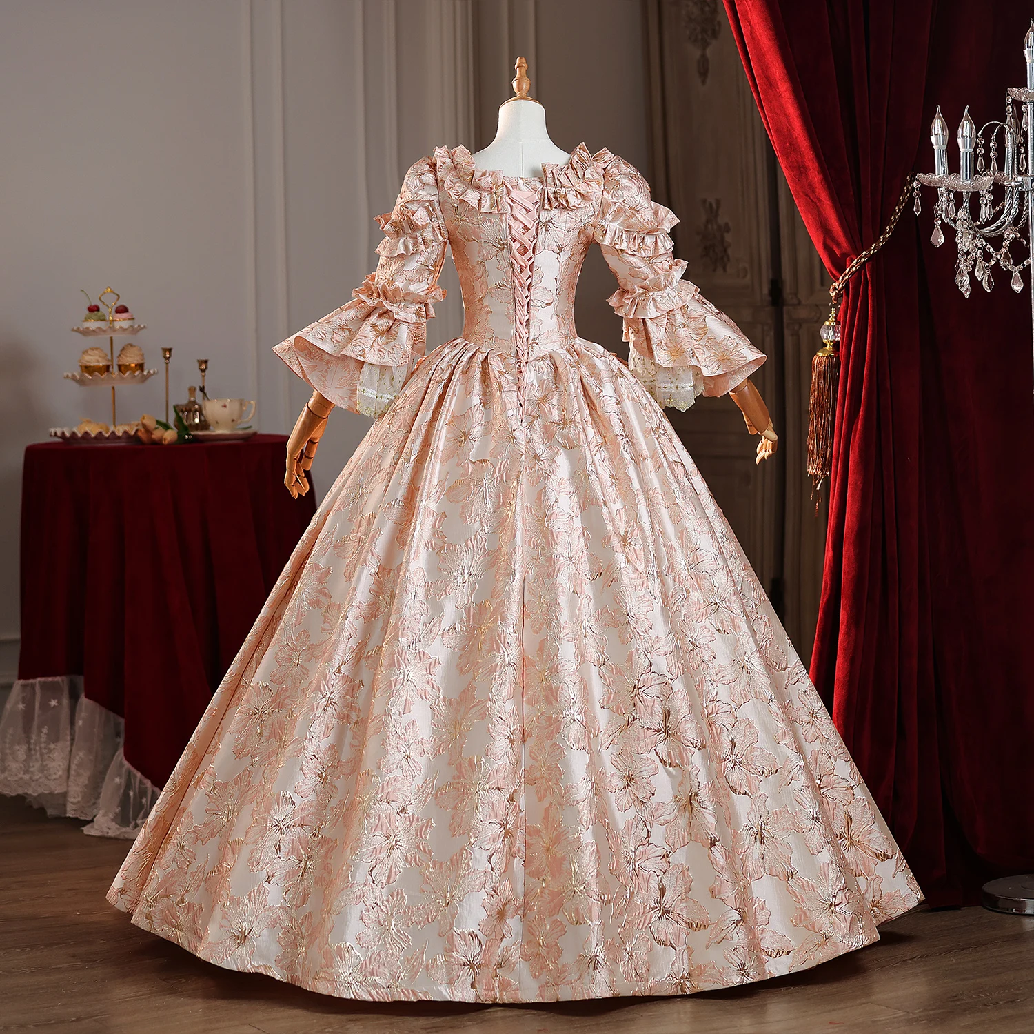 17th Century Historical Period Victorian Ball Gown Marie Antoinette Masquerade Dresses