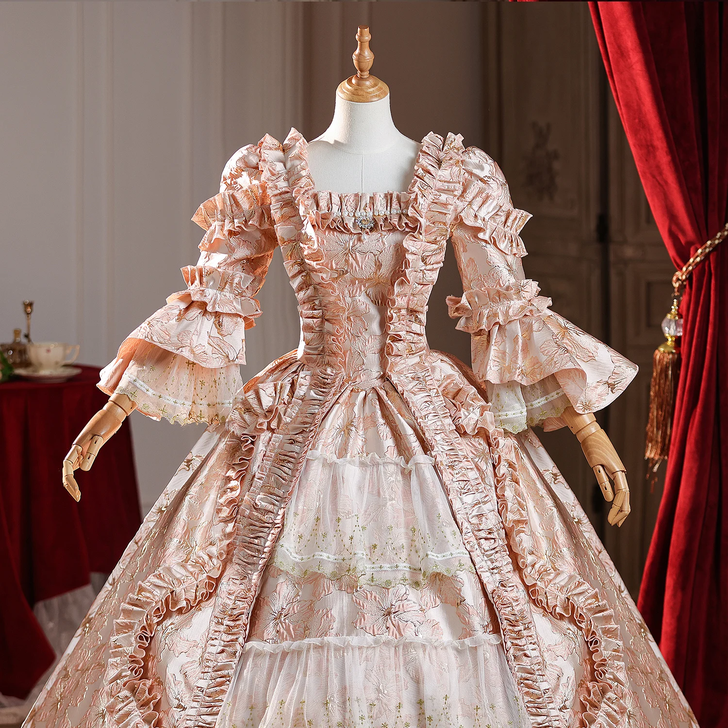 17th Century Historical Period Victorian Ball Gown Marie Antoinette Masquerade Dresses