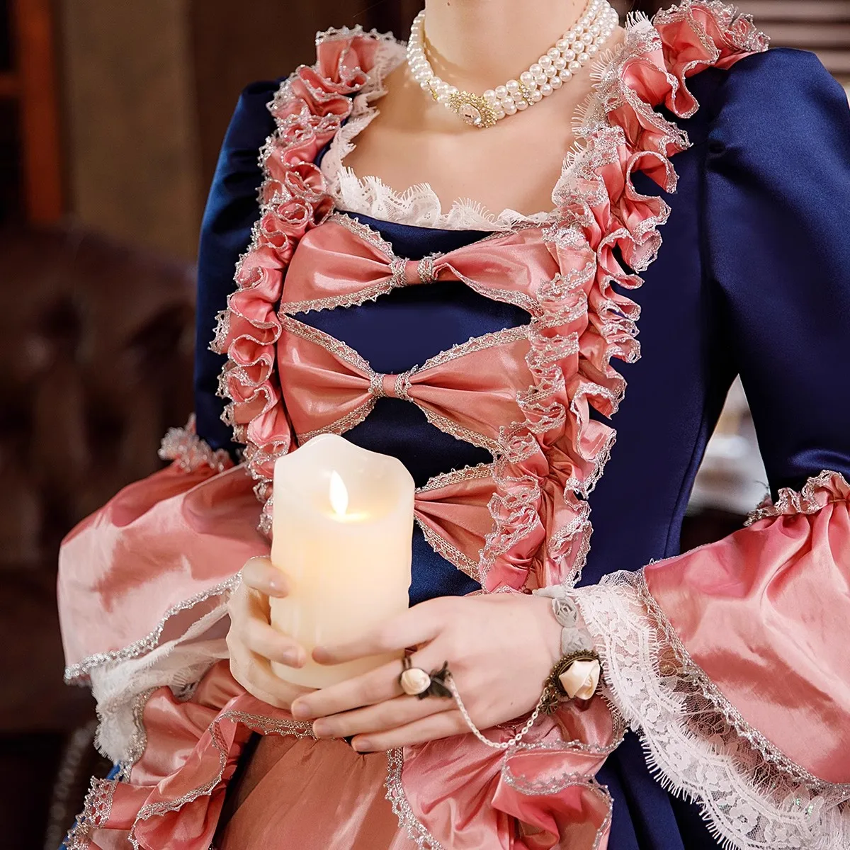17th Century Historical Period Victorian Ball Gown Marie Antoinette Masquerade Dresses