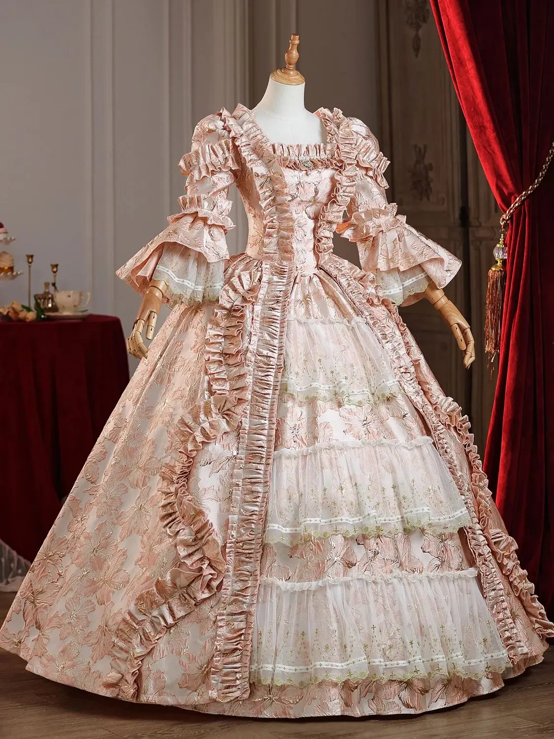 17th Century Historical Period Victorian Ball Gown Marie Antoinette Masquerade Dresses