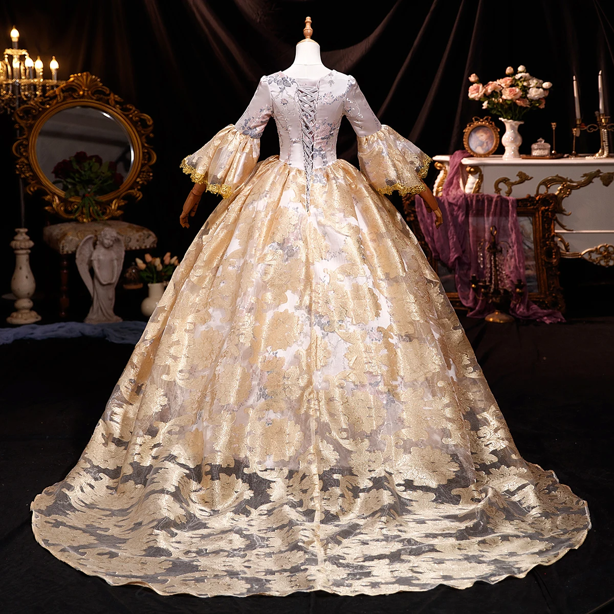 17th Century Historical Period Victorian Ball Gown Marie Antoinette Masquerade Dresses