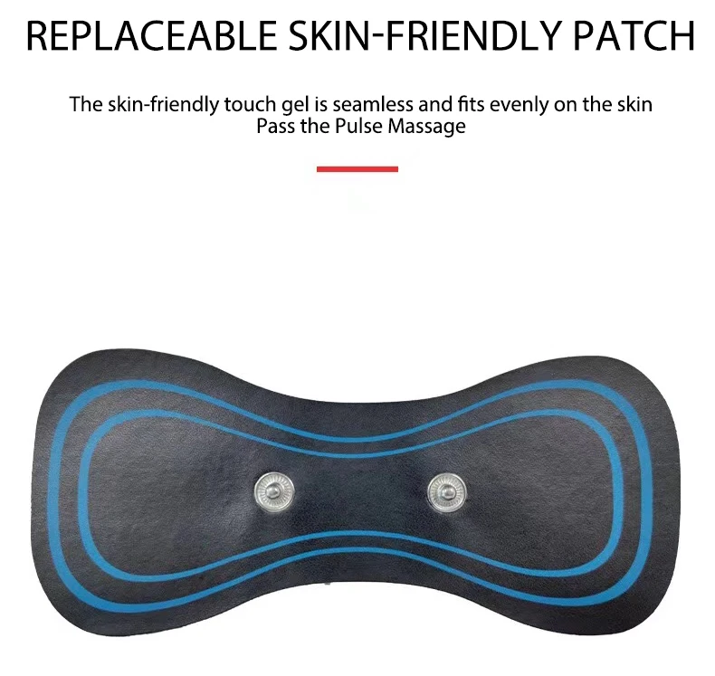 Electric Neck Massager EMS Muscle Massage Stimulator Hip Exerciser Replacement Tens Body Massager Patch Mini Device