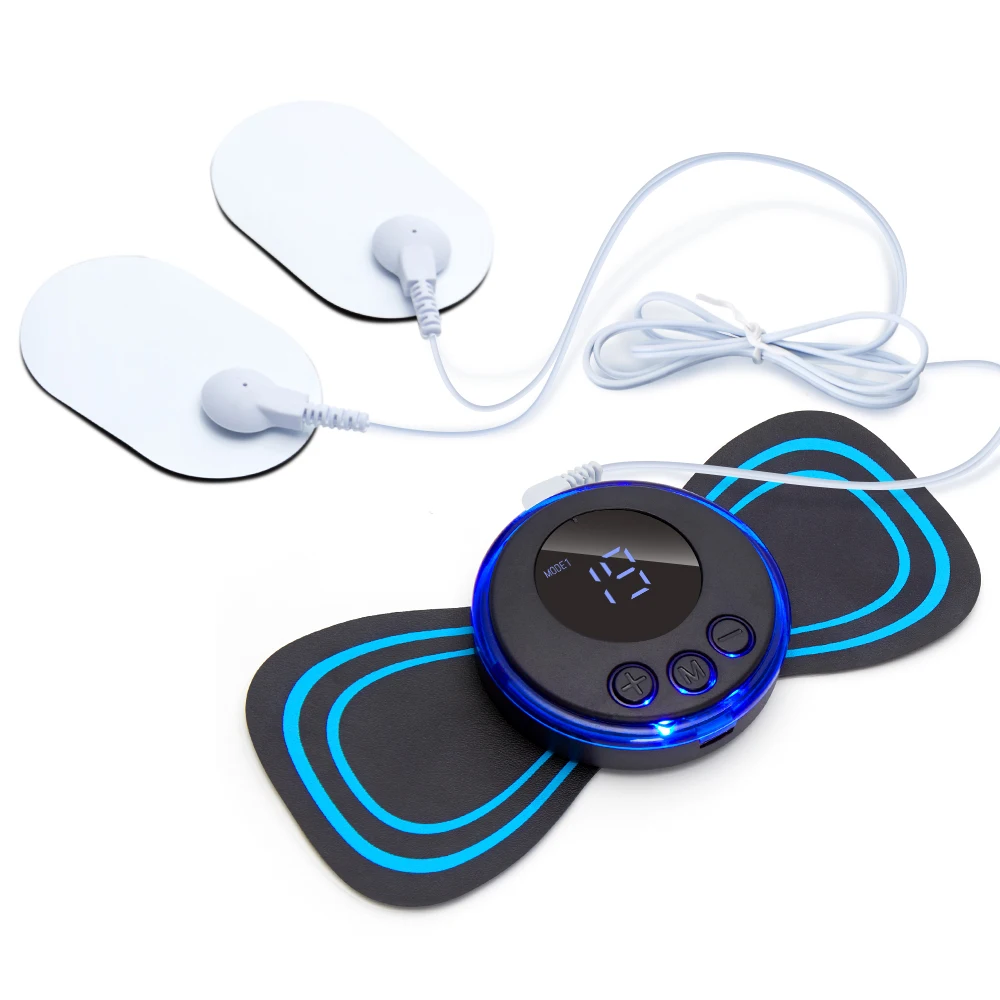 EMS Neck Massager Muscle Stimulator Electric Cervical Spine Massage Patch Low Frequency Pulse Massage Pad Pain Relief Relaxation