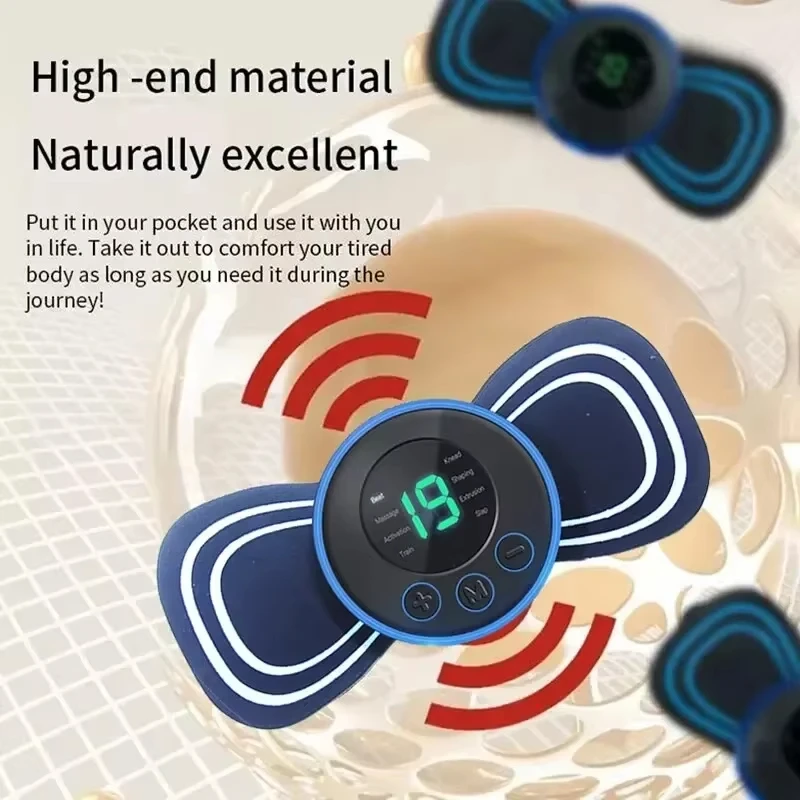 2026 Intelligent Mini Electric Neck Massager Charging Portable Shoulder and Neck Massage Patch with Multiple Adjustable