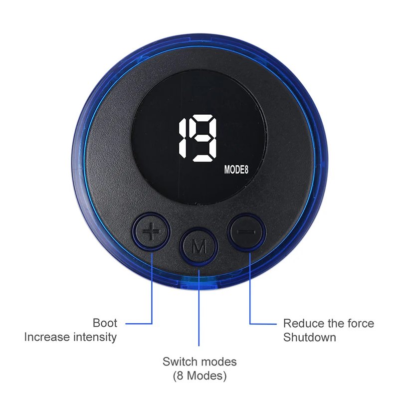 Electric Neck Massager EMS Muscle Massage Stimulator Instrument Back Cervical Calf Patches Pain Joints Low Frequency Massager