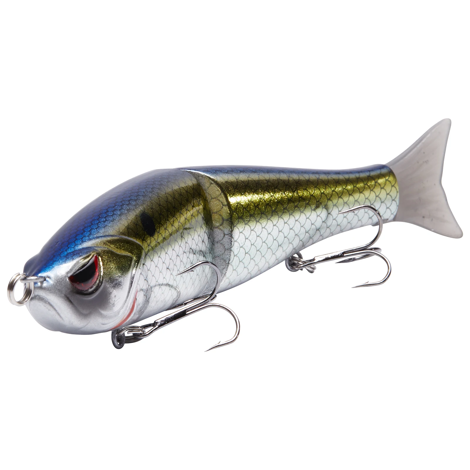 Bassdash Glide Baits for Pike Salmon Trout Topwater Single-Jointed Swimbait Bass Fishing Lure 11.43cm/18.5g 17.78cm/62.5g