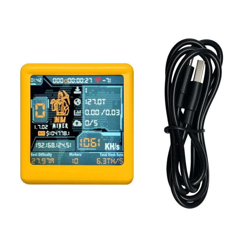 NMMiner Smart TV ESP32 BTC Solo Lottery Low Power Consumption Hashrate 1060KH/s for Computer Nerd Gift Home Desktop Clock