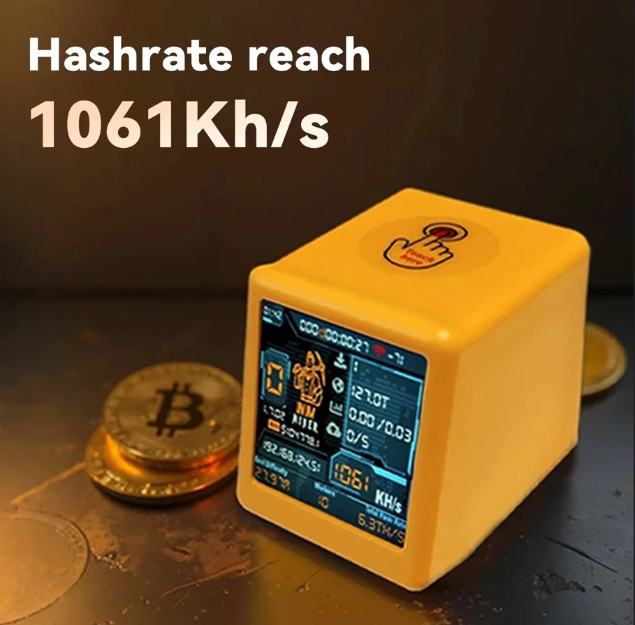 NMMiner Smart TV ESP32 BTC Solo Lottery Low Power Consumption Hashrate 1060KH/s for Computer Nerd Gift Home Desktop Clock